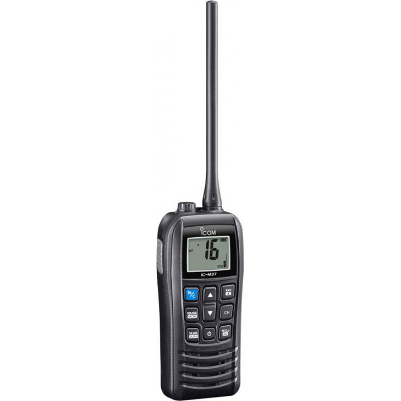Icom IC-M37E VHF Marine 6W Αδιάβροχος ασύρματος πομποδέκτης VHF Marine ισχύος 6W